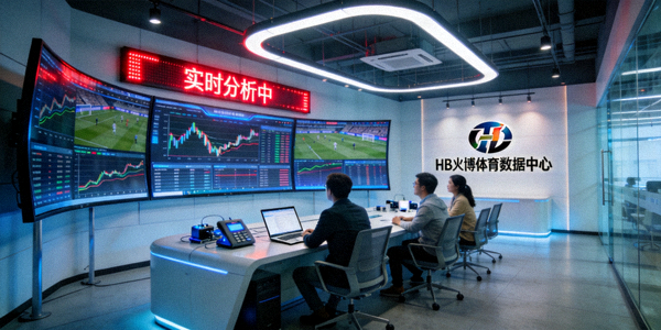 HB火博公司团队办公环境 - 现代科技感的体育数据分析中心